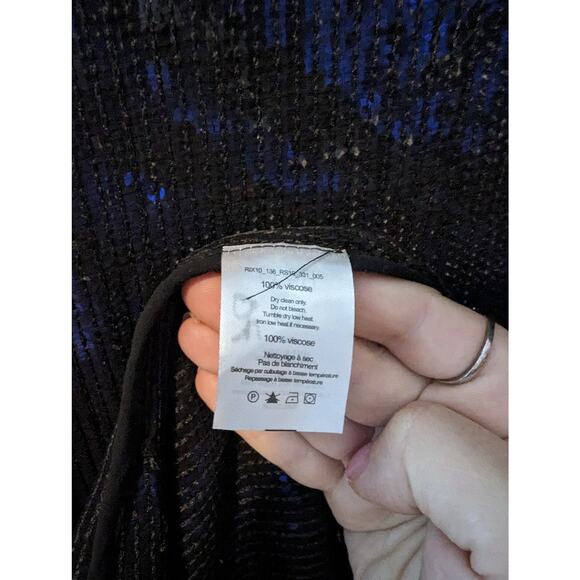 RIXO London Maria Tiger Sequin Chiffon Wrap Dress Size M - Picture 10 of 10